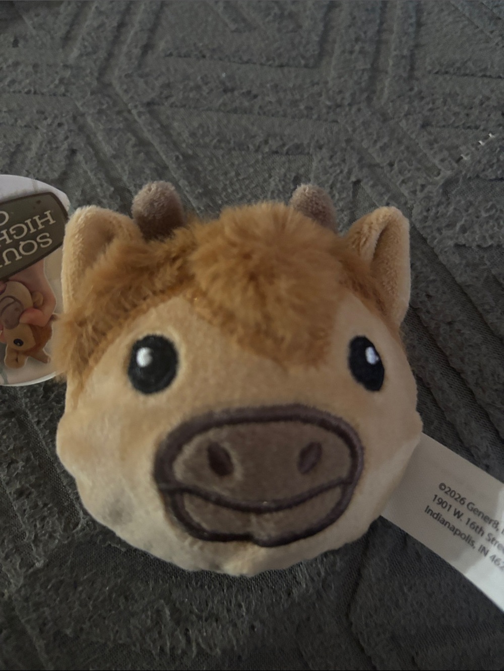 Squishy Squeeze Plush Cow Toy - Beige/Brown
